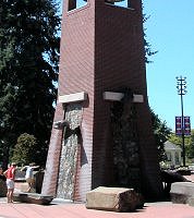 Salmon Run Bell Tower and Glockenspiel in Esther Short Park. Esther Short Park is third on the Columbian's 2007 list of the ten best architecture in Clark County, and number 5 on the readers' list.